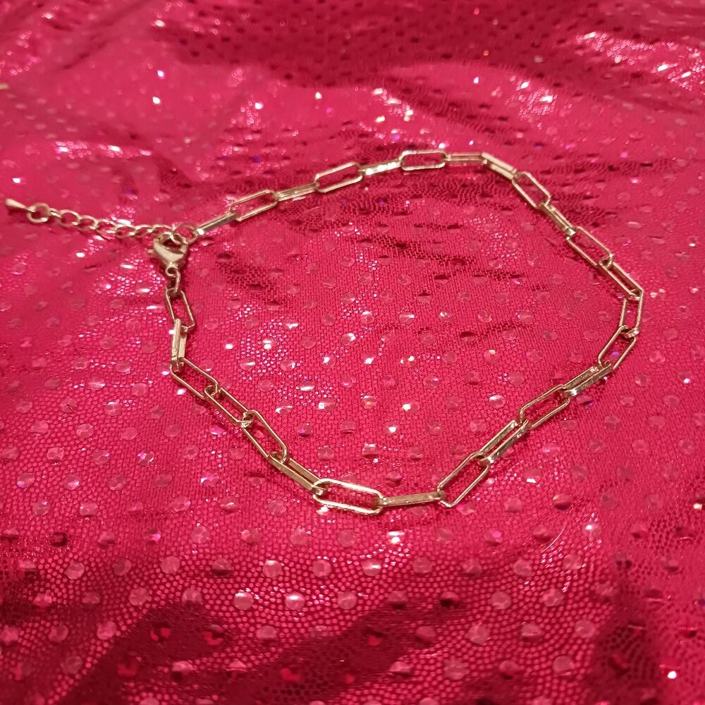 Gold Tone Anklet